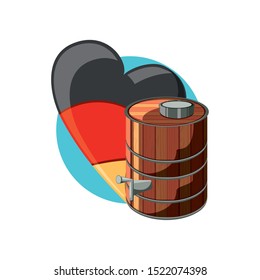 bottle beer and leaf oktoberfest pattern vector illustration design