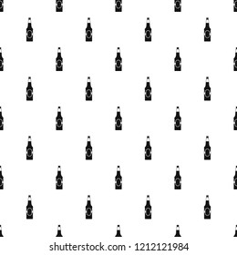 Bottle of beer pattern seamless vector repeat geometric for any web design