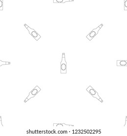 Bottle of beer pattern seamless vector repeat geometric for any web design