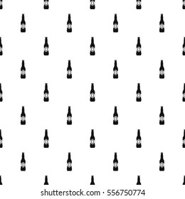 Bottle of beer pattern. Simple illustration of bottle of beer vector pattern for web