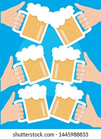 Bottle of beer vector illustration