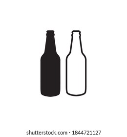 bottle of beer. vector illustration
