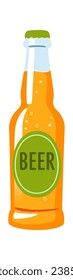 Bottle Of Beer Vector Illustration