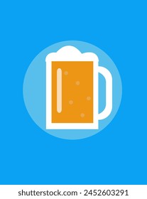 Bottle of beer vector illustration