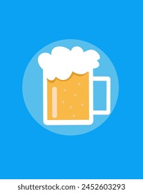 Bottle of beer vector illustration