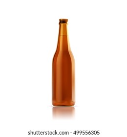 Bottle of beer. Vector illustration.