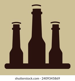 bottle of beer vector , logo, vector beer logo, loog beer, beer
