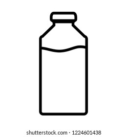 bottle of beverage isolated icon