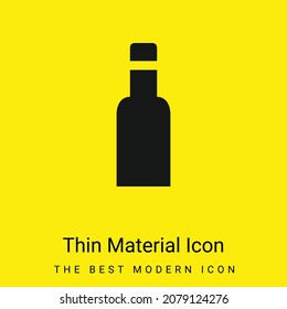 Botella Contenedor negro mínimo material amarillo brillante icono