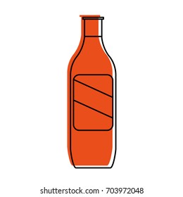 bottle with blank label icon image 