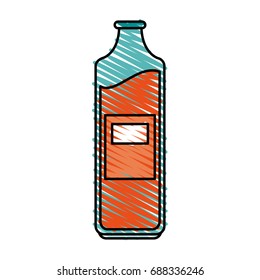 bottle with blank laber icon image