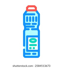 bottle bleach  color icon vector. bottle bleach  sign. isolated symbol illustration