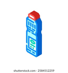 bottle bleach  isometric icon vector. bottle bleach  sign. isolated symbol illustration