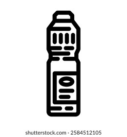 bottle bleach  line icon vector. bottle bleach  sign. isolated contour symbol black illustration