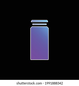 Bottle blue gradient vector icon