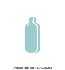 Bottle of blue on a white background abstract vector