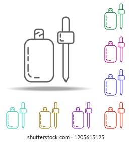 a bottle of body oil icon. Elements of Beauty, make up, cosmetics in multi color style icons. Simple icon for websites, web design, mobile app, info graphics