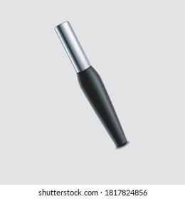 bottle with a brush black mascara for expressive makeup