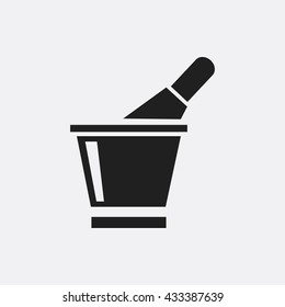 Bottle in bucket Icon