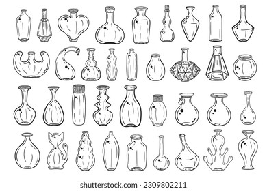 Bottle Bundle SVG, Spell Jars, Magic Potion Bottles, Witchcraft Spell Jars, Love Potion Bottles, Potion Jars, Clipart, Wizard Potion Bottles,