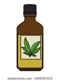 bottle with cannabis extract product