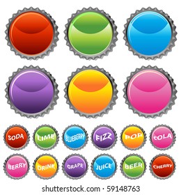 Bottle Cap Button Set