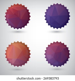 Bottle cap design white background,eps10