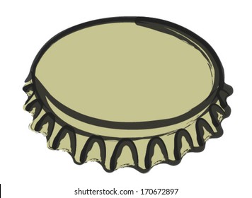 bottle cap drawing
