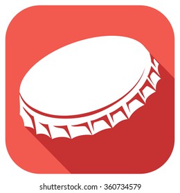 bottle cap flat icon