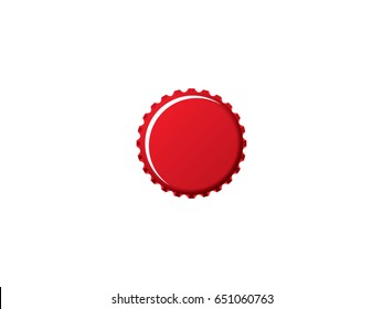  bottle cap icon flat. 