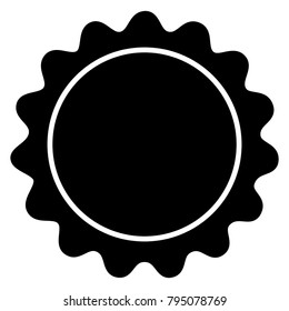 Bottle cap icon on a white background, Vector illustration