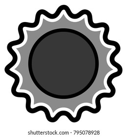 Bottle cap icon on a white background, Vector illustration