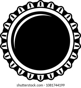Bottle Cap Icon Vector Art Illustration