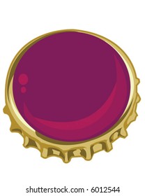 Bottle Cap Purple