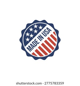 Bottle Cap with USA Flag Pattern and Made in USA Text Perfect for Print, Apparel, etc