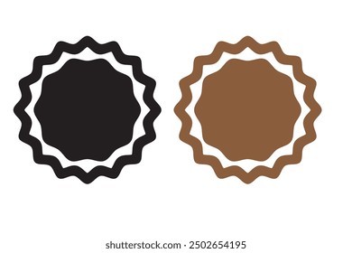 Bottle cap vector icon. Retro beer bottle cap, great design for any purposes. Vector isolated set.