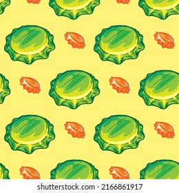 bottle cap vector seamless pattern