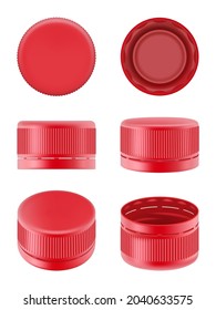 Premium Vector  Bottle cap realistic polyethylene colorful