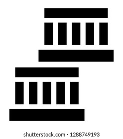 Bottle caps glyph vector icon