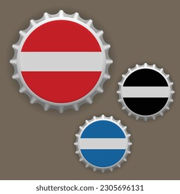 Bottle caps icon for graphic and web design. Vector illustration.
