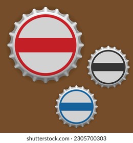 Bottle caps icon for graphic and web design. Vector illustration.