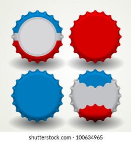 Bottle caps icon isolated on white background for graphic and web design. Vector illustration.