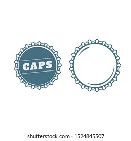 Bottle caps ready made design template