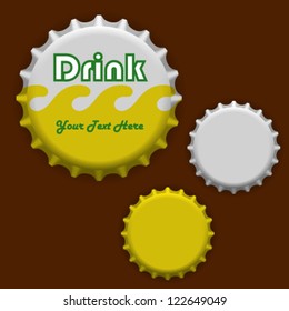 Bottle caps vector