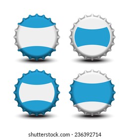 bottle caps vector 