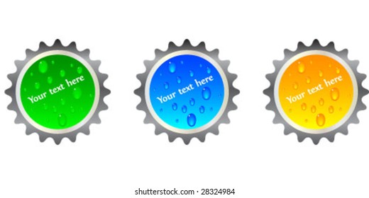 bottle caps- vector illustration