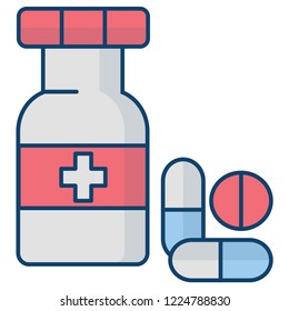 bottle capsul tablet icon