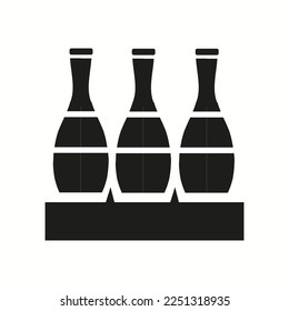 Caja de cartón con líquido para beber Ilustración vectorial