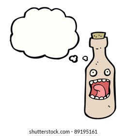 personaje de dibujos animados de botellas