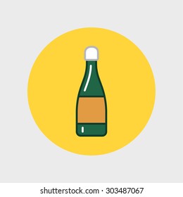 bottle of champagne